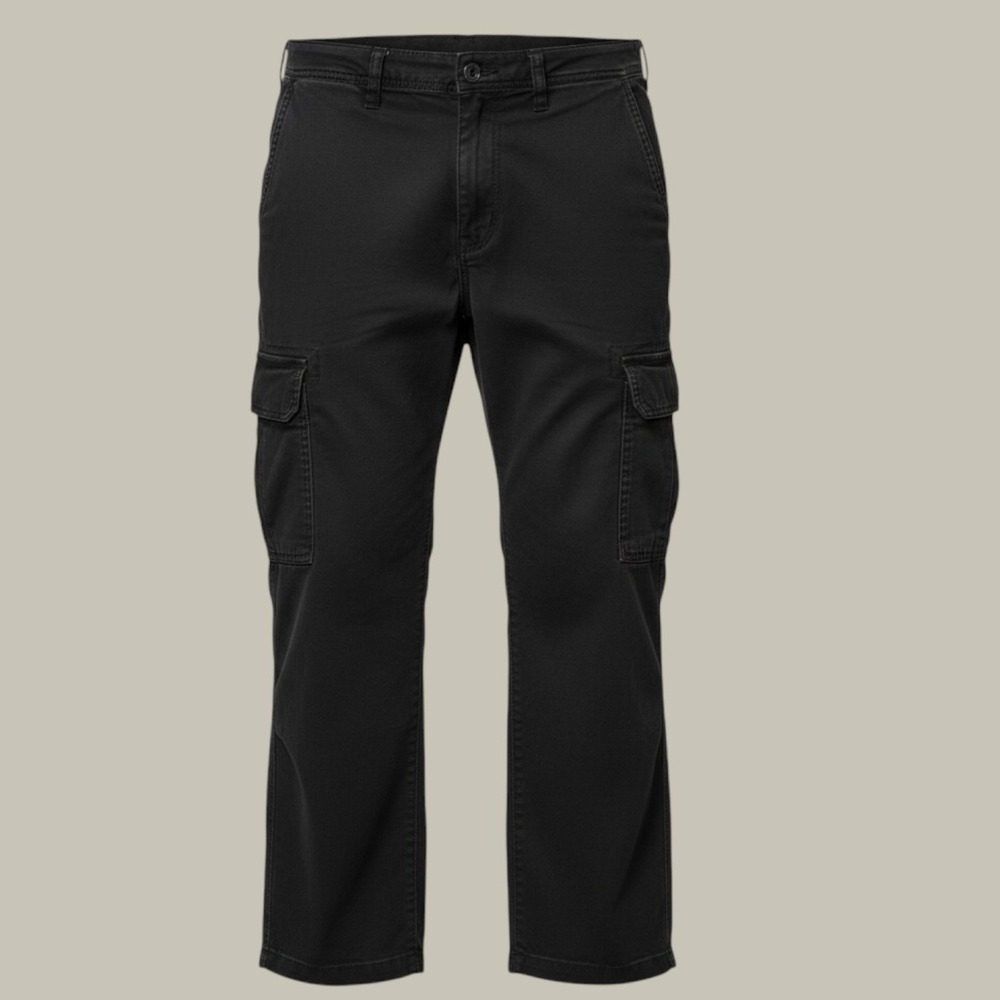 Free People Black Cargo Pants Cotton Utility Drawstring Womens S